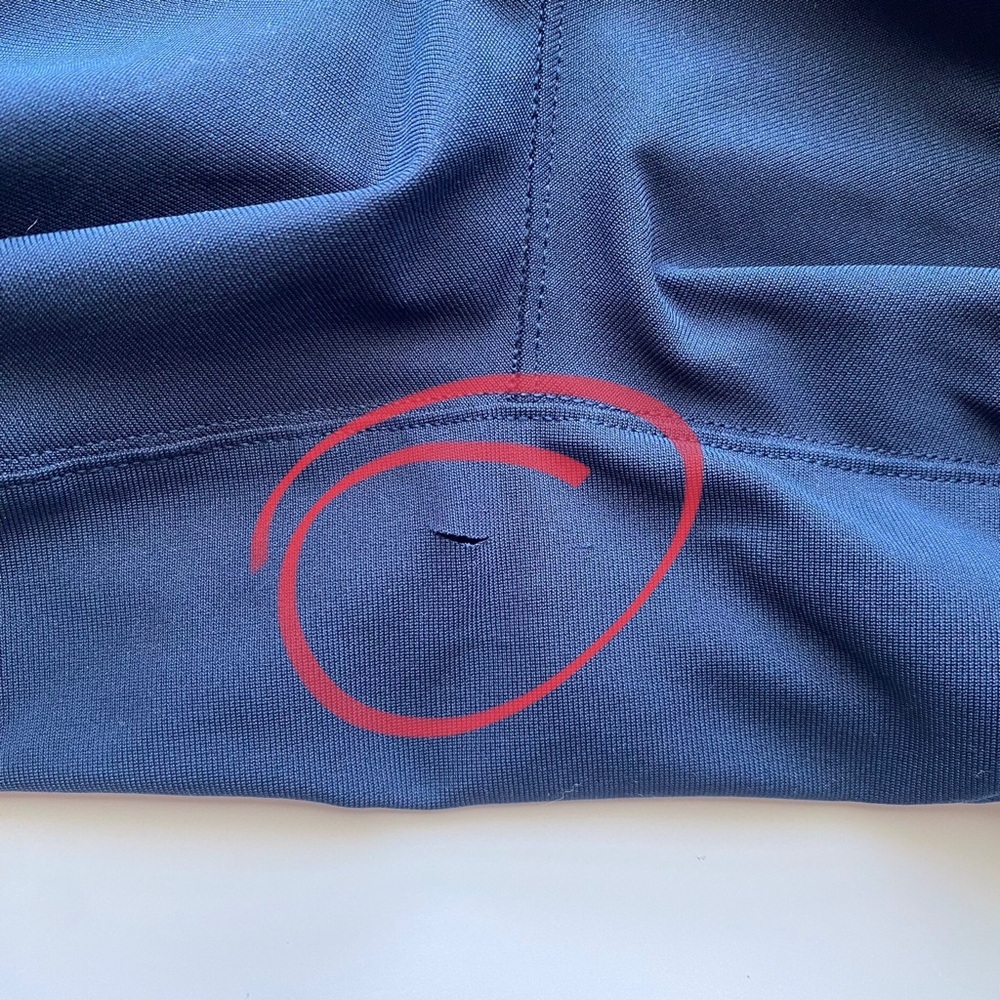 Lululemon Commission Pant Men 36 Classic *Warpstreme 32" True Navy Golf FLAW - Picture 12 of 13